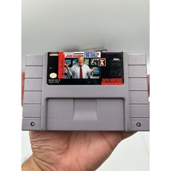 John Madden Football 93 - SNES CIB Manual Tested - Picture 8 of 14